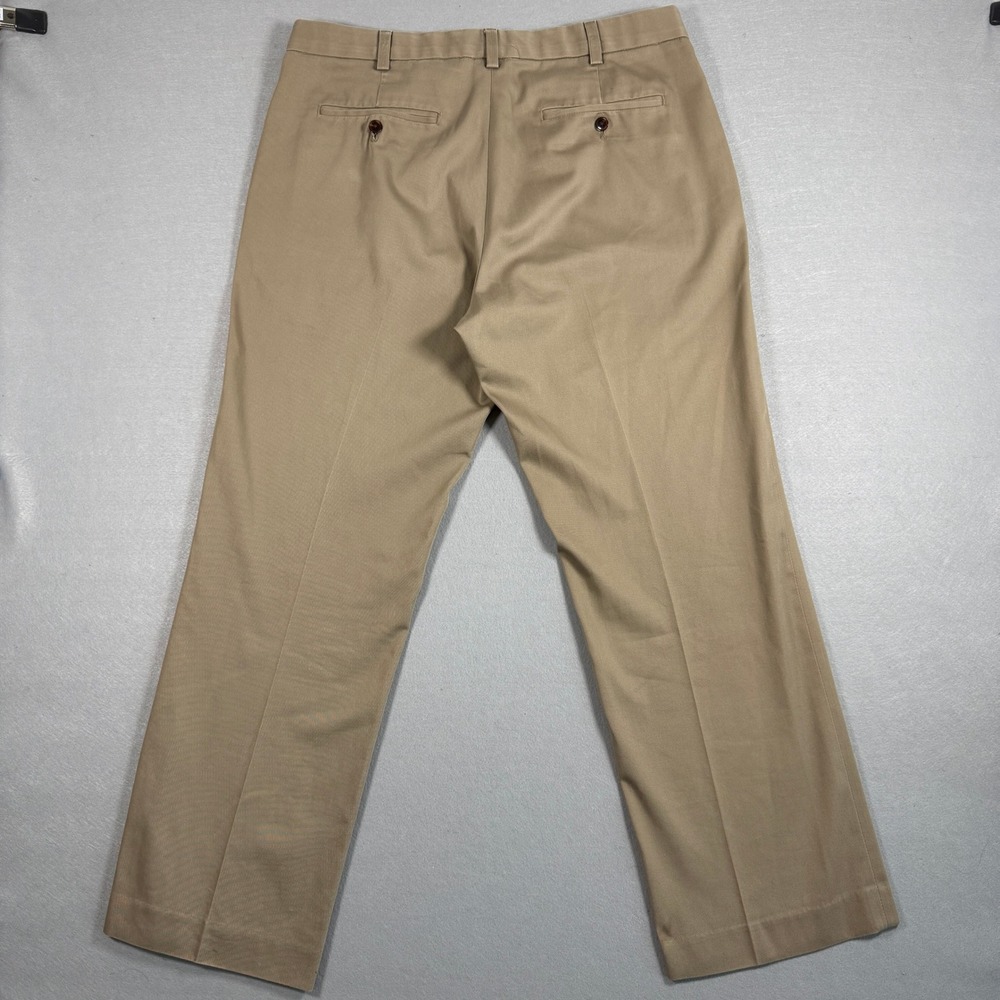 Eddie Bauer Mens Pants Classic Fit 36x30 Khaki Cotton Wrinkle Resistant Chino - Picture 8 of 13